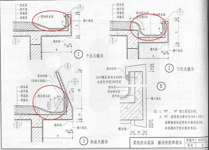 请问实际施中 屋面天沟附加一道防水卷材 也就是有两道 附加的防水