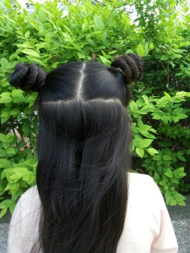 【萌宝发型】双丸子头
