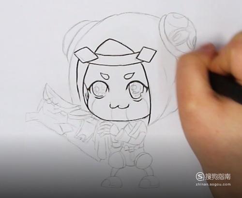 王者荣耀鲁班七号怎样画如何画鲁班七号