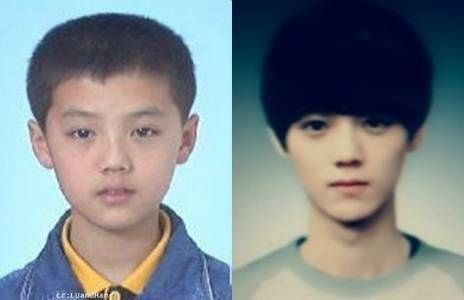 鹿晗小时候图片:很会穿衣服的傻狍子?