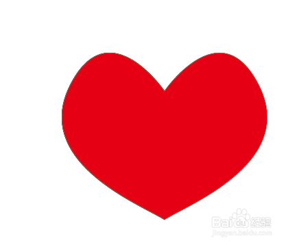 用ai画对称的爱心图形