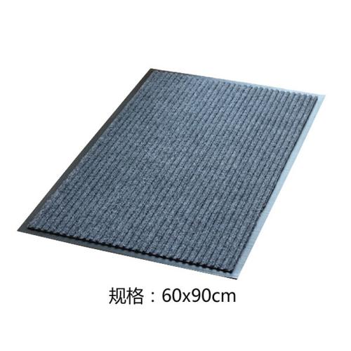 门口灰色地垫条纹地毯脚垫防潮垫浴室吸水绒毛地垫