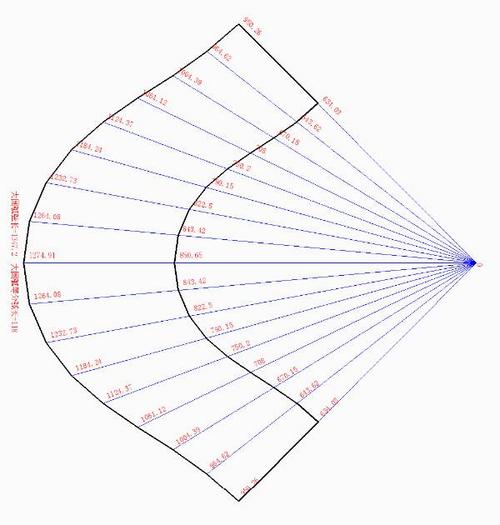 偏心锥体展开图有了,怎样用cad画出来
