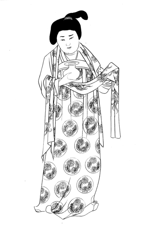 挥扇仕女图人物图片