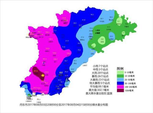 【丹东天气:降水持续 注意防范】【4日雨情:凤城局部出现特大暴雨】