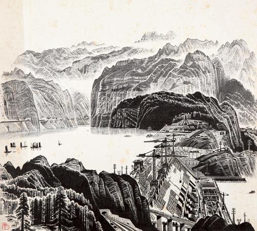 4222 大好河山 木版