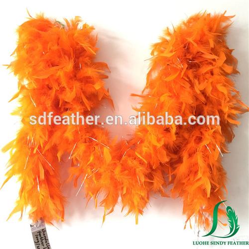 rainbow glitter turkey chandelle feather boa for holiday articks