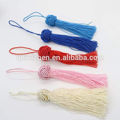 colorful knotting tassel fringe earring for girls
