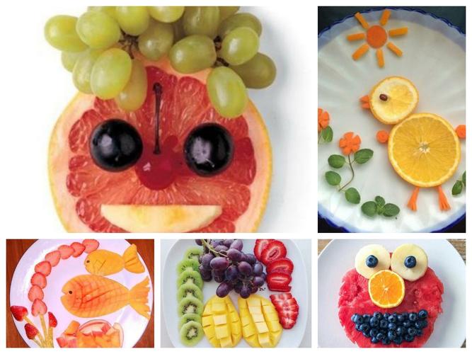 幼儿中班创意手工《水果拼盘》