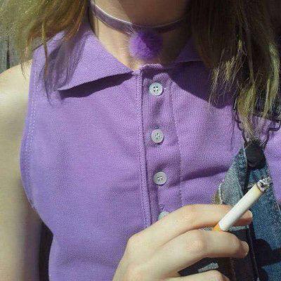 女生头像紫色系图片大全集 真人清纯女生头像全套