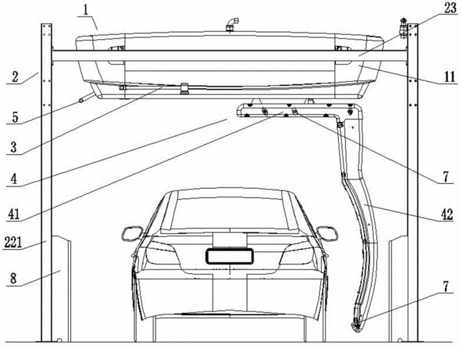 cn205034083u_全自动洗车机有效