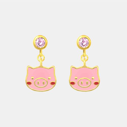 thisness生肖纯银小猪设计感显瘦的耳环耳环