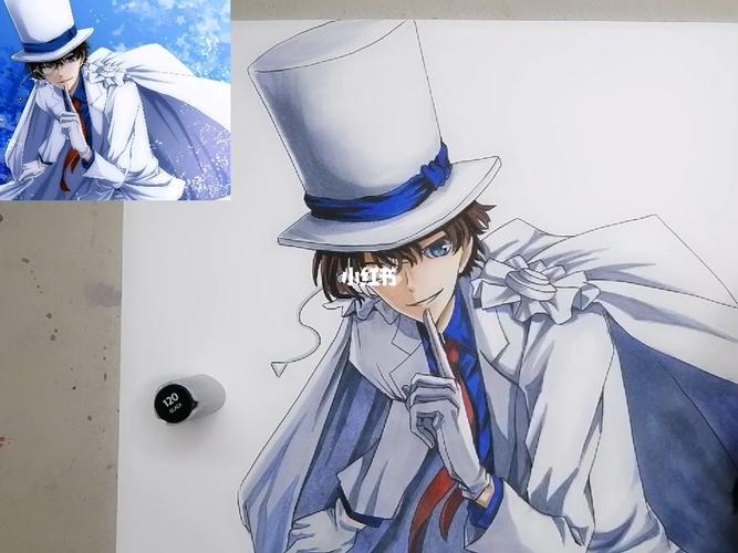 手把手教你画一个基德_绘画_临摹_人文_绘画