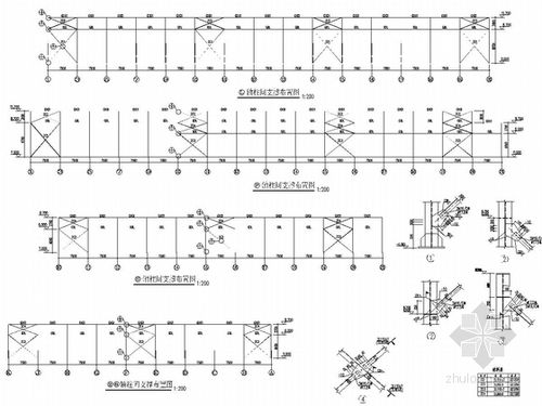柱间支撑布置图