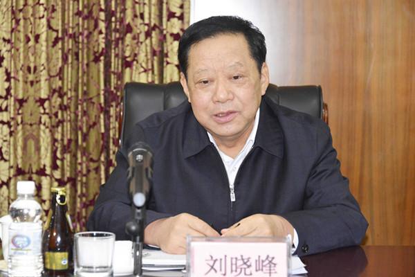 常务副主席刘晓峰,农工党中央副主席兼秘书长曲凤宏与毕节代表团座谈