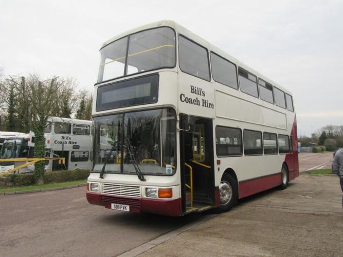 coach hire optare spectra outside their depot at stacey bushes