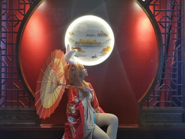 公孙离cos:这个耳朵看着好想rua