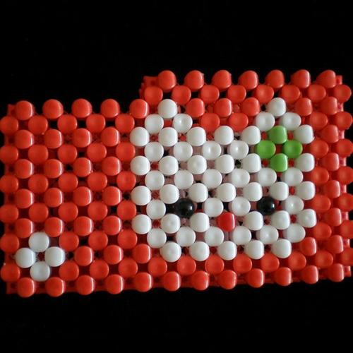 diy手工串珠猫头两格笔筒遥控盒工艺品摆件亚克力串珠成品饰品件