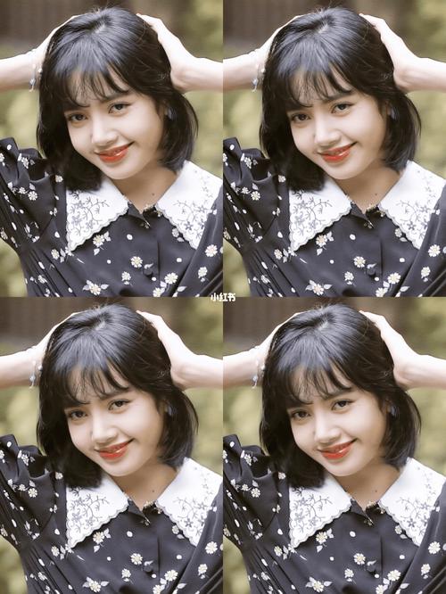 2021超a短发又温柔lisa同款发型_发型_黑发_染发_短发