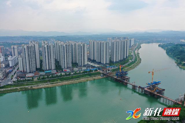 新化县重点项目建设系列报道之九资江四桥建设全面推进
