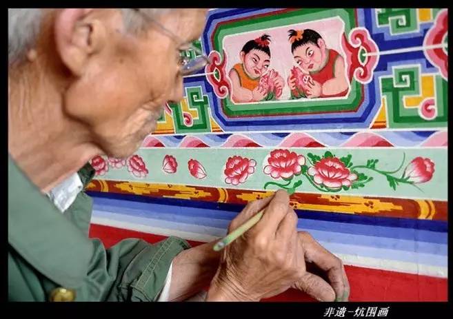 建筑彩绘(炕围画)