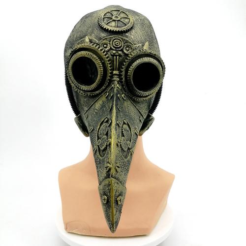 蒸汽朋克头套瘟疫鸟嘴面具瘟疫医生面罩万圣节长嘴舞会派对道具