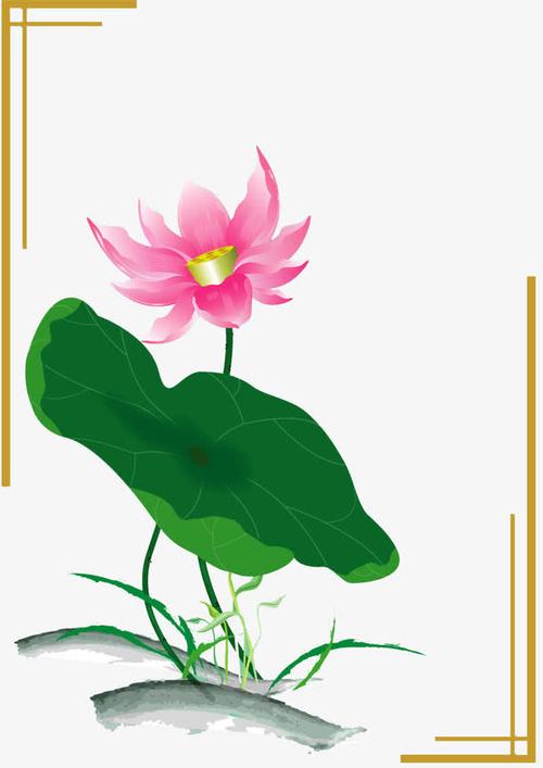 关键词 : 手绘荷花,卡通,精美,荷花图案