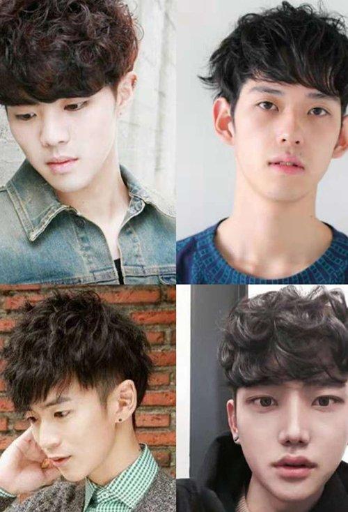 不挑脸型的男生卷发演示流行纹理烫发成关注款式