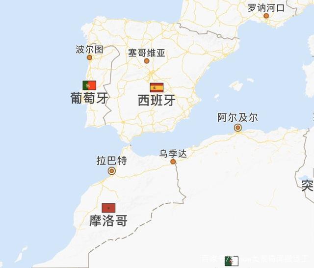 摩洛哥在世界地图的位置
