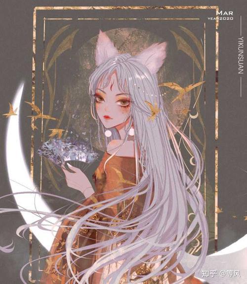 白狐的女生头像