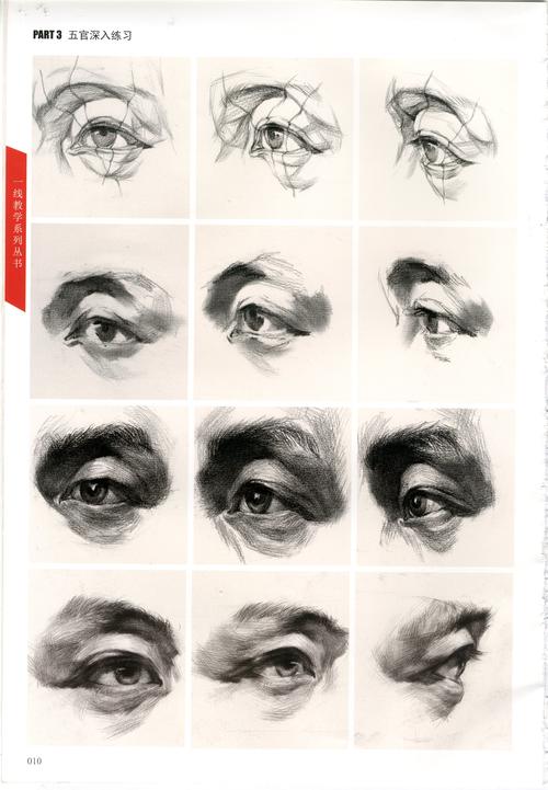 素描 眼睛 优秀案例 步骤