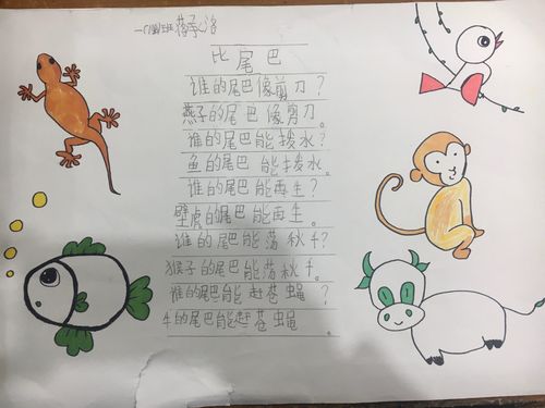 《比尾巴》这首儿歌抓住了各种小动物尾巴特点,以"比"的形式为主线