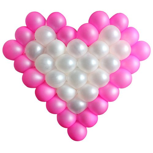 婚庆用品结婚房舞台生日party布置心形网格造型气球爱心网格气球