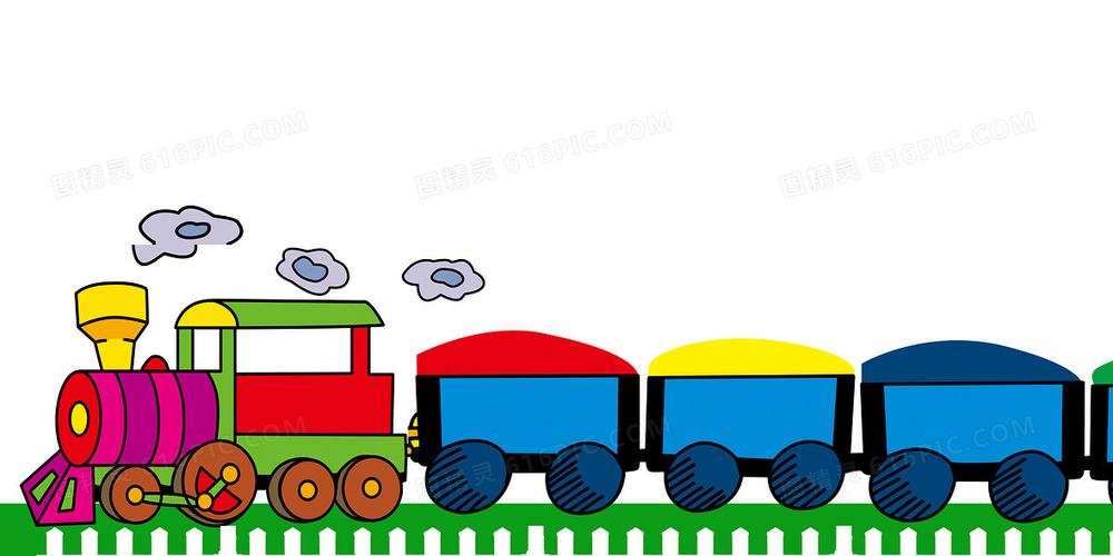 卡通火车背景图片