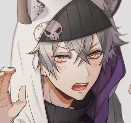 动漫图片,可爱的狼系男友