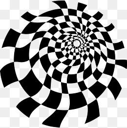黑白旋转创意纹理图