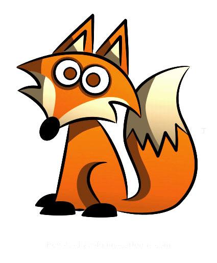 简单动物简笔画图大全 有颜色狐狸的画法