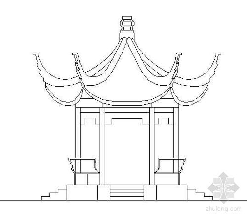 [分享]中式八角亭cad施工图资料免费下载