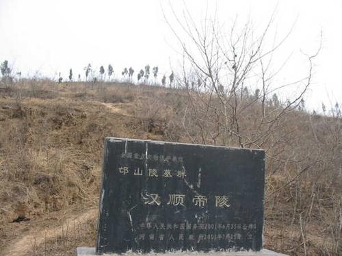 朱仓帝陵陵园遗址,是洛阳市文物二队继郑西铁路白草坡东汉帝陵陵园