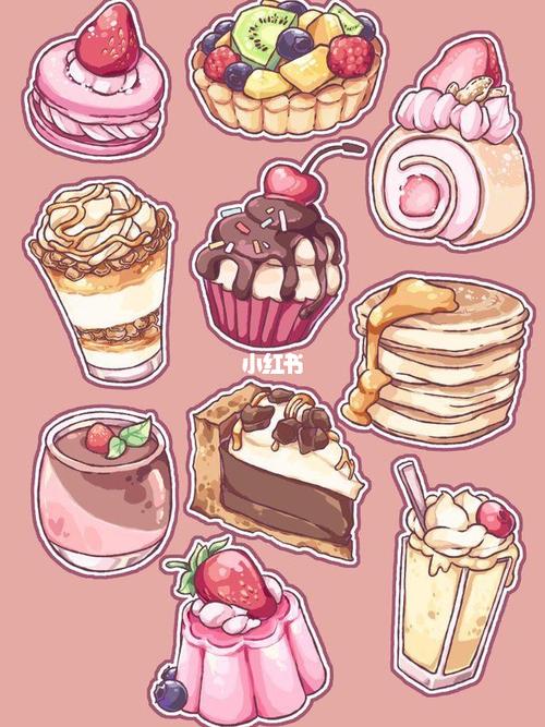 电子手帐素材|零食大作战|甜品贴纸_手帐_甜品_零食_贴纸_素材_电子