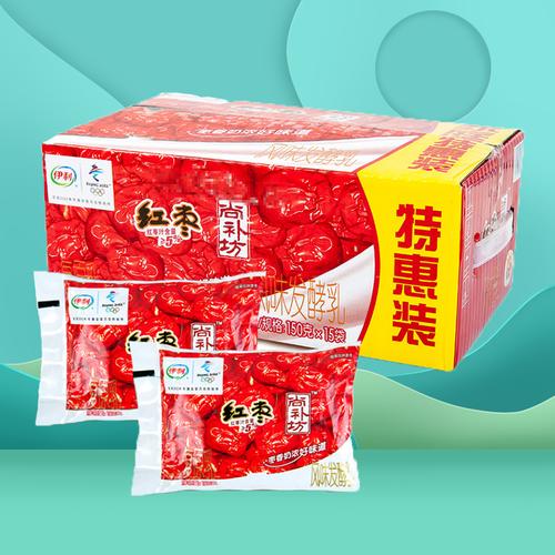 伊利酸奶经典红枣味150g×15袋装尚补坊风味发酵乳好喝浓香酸牛奶优惠