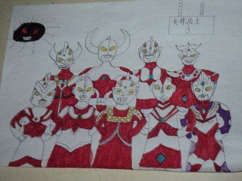 看看我画的新画奥特战士第三版