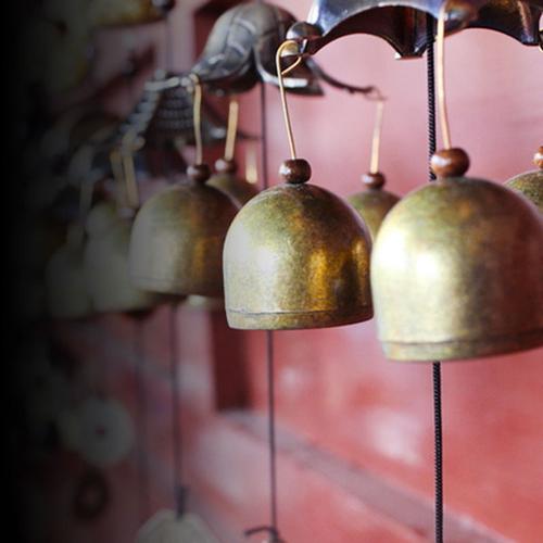 全铜风铃铃铛挂饰门饰店铺防盗铃金属风铃八卦貔貅金蟾挂件车挂