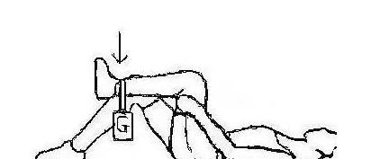 这个方式适用于100-120°的屈曲范围,有些屈曲角度比较灵活的,也能靠