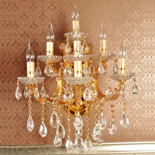 供应商机 灯饰 室内照明灯具 水晶壁灯 > 奢华金色壁灯酒店别墅灯具