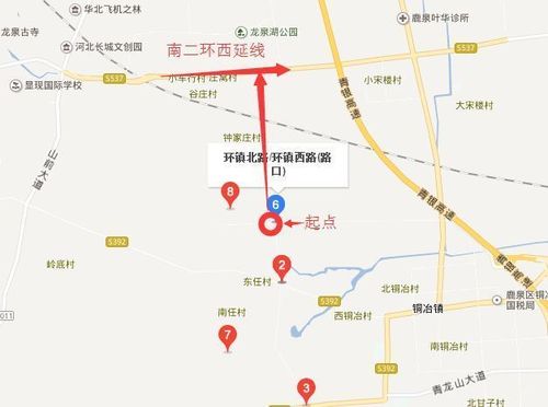 鹿泉区铜冶镇道路升级 环镇西路将北延至南二环西延线!