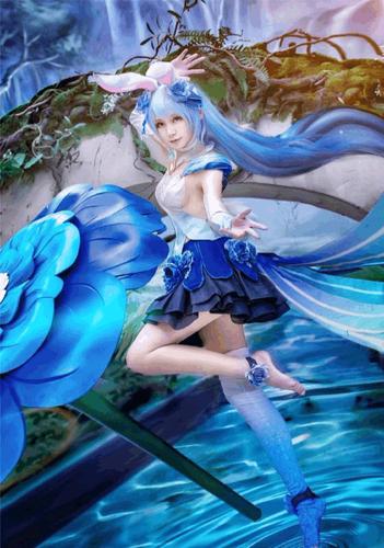 王者荣耀: 最美公孙离cos, 美腿 仙人气质