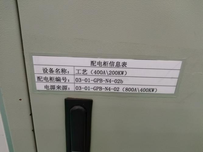 配电柜标示牌