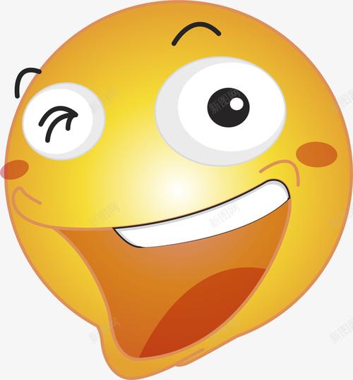 com 哈哈大笑 喜悦 开心 笑容 笑脸 装饰图案 黄色表情