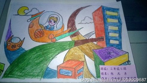 学生科幻画作品展示